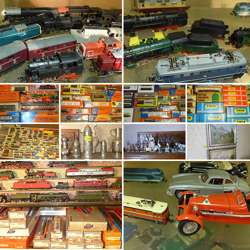 H0 model trains from estate & various