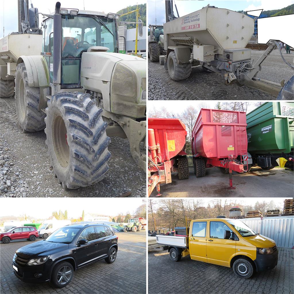 Agricultural machine machines and vehicle fleet