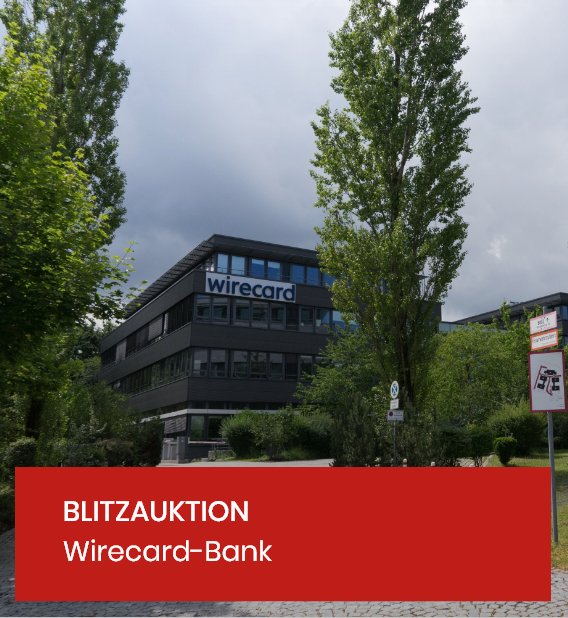 BLITZAUKTION Wirecard-Bank 