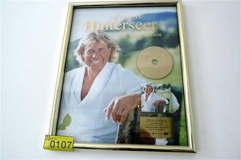 Goldene CD Hansi Hinterseer Zwei Herzen
