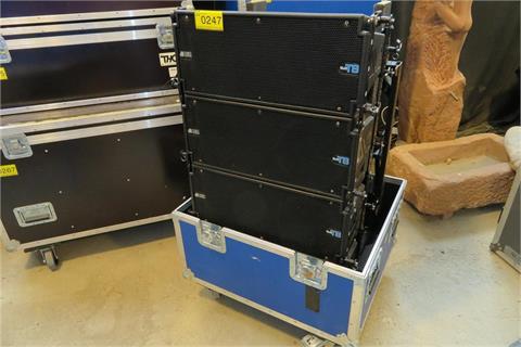 Casebox mit Boxensystem dB Technologies AVA T8 Lautsprecherboxen