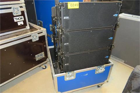 Casebox mit Boxensystem dB Technologies DVA T8 Line Array