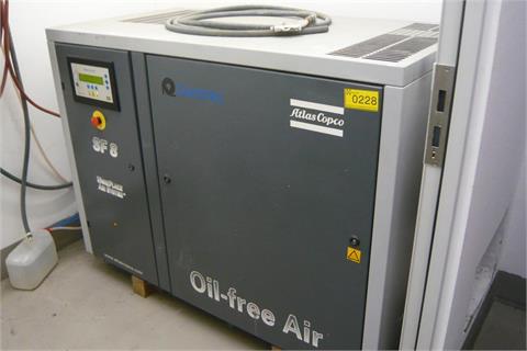 Kompressoranlage Atlas Copco Ölfrei SF 8 WorkPlace Air System