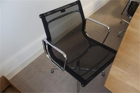 Beistellstühle Aluminium Group EA 104 Stuhl mit Kunststoffgleiter