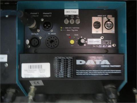 Nebelmaschine,  Smoke Factory DataHazer, mit Ventilator im Rack DMX-fähig